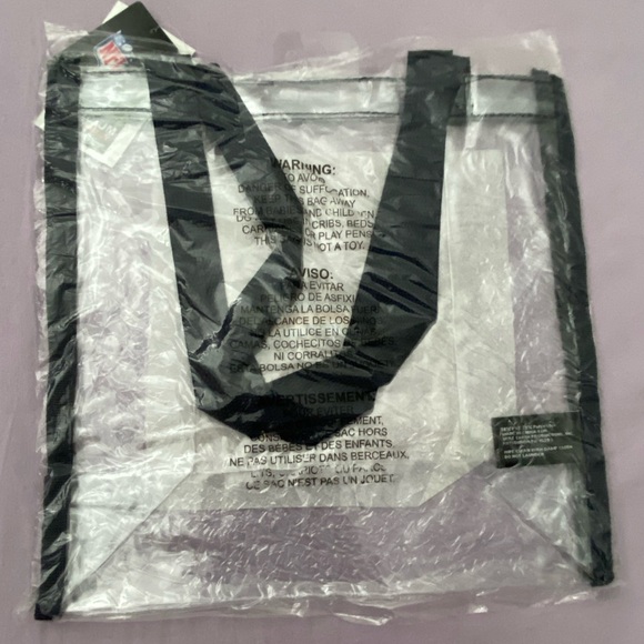 🏈🛍️ Los Angeles LA CHARGERS Logo Clear PVC Plastic TOTE BAG - STADIUM FRIENDLY - Picture 2 of 4